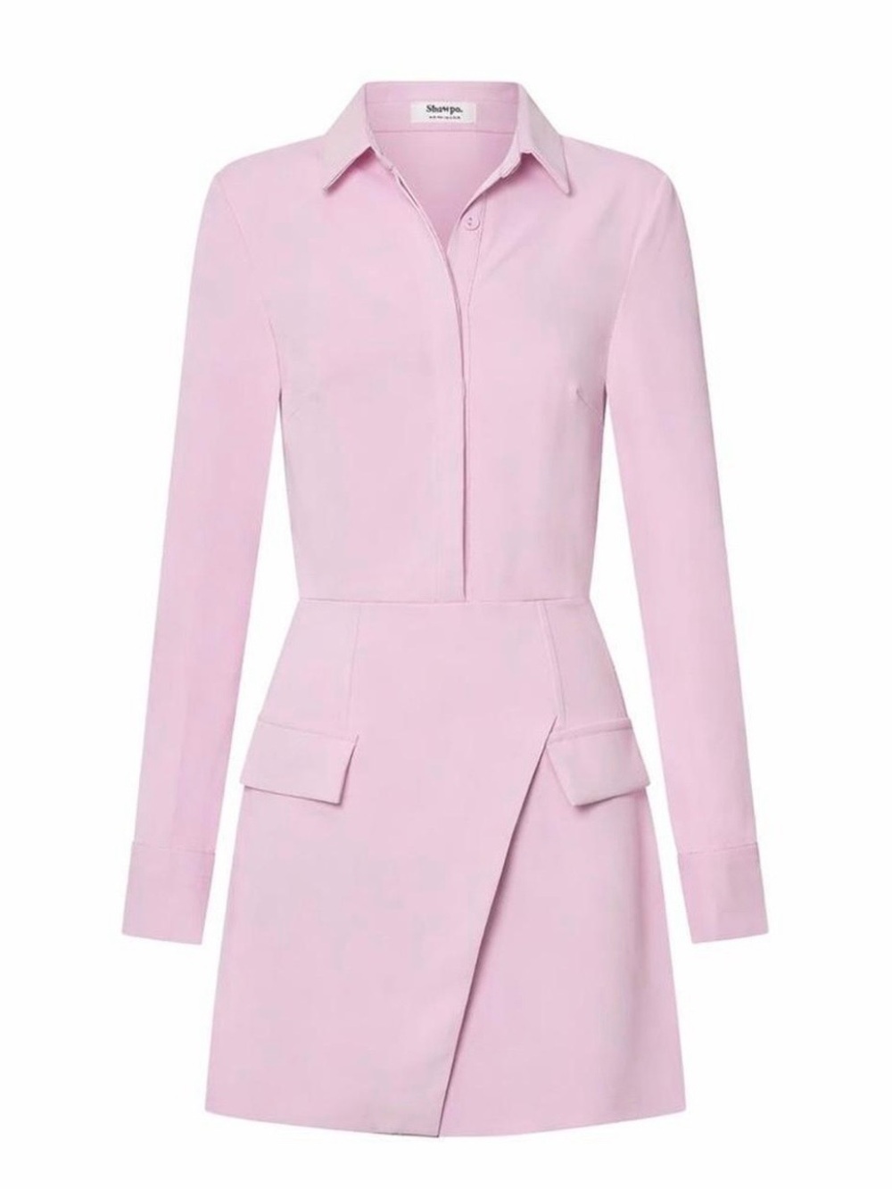 Showpo Blush Pink Long-Sleeve Shirt Dress - Picture 6 of 6